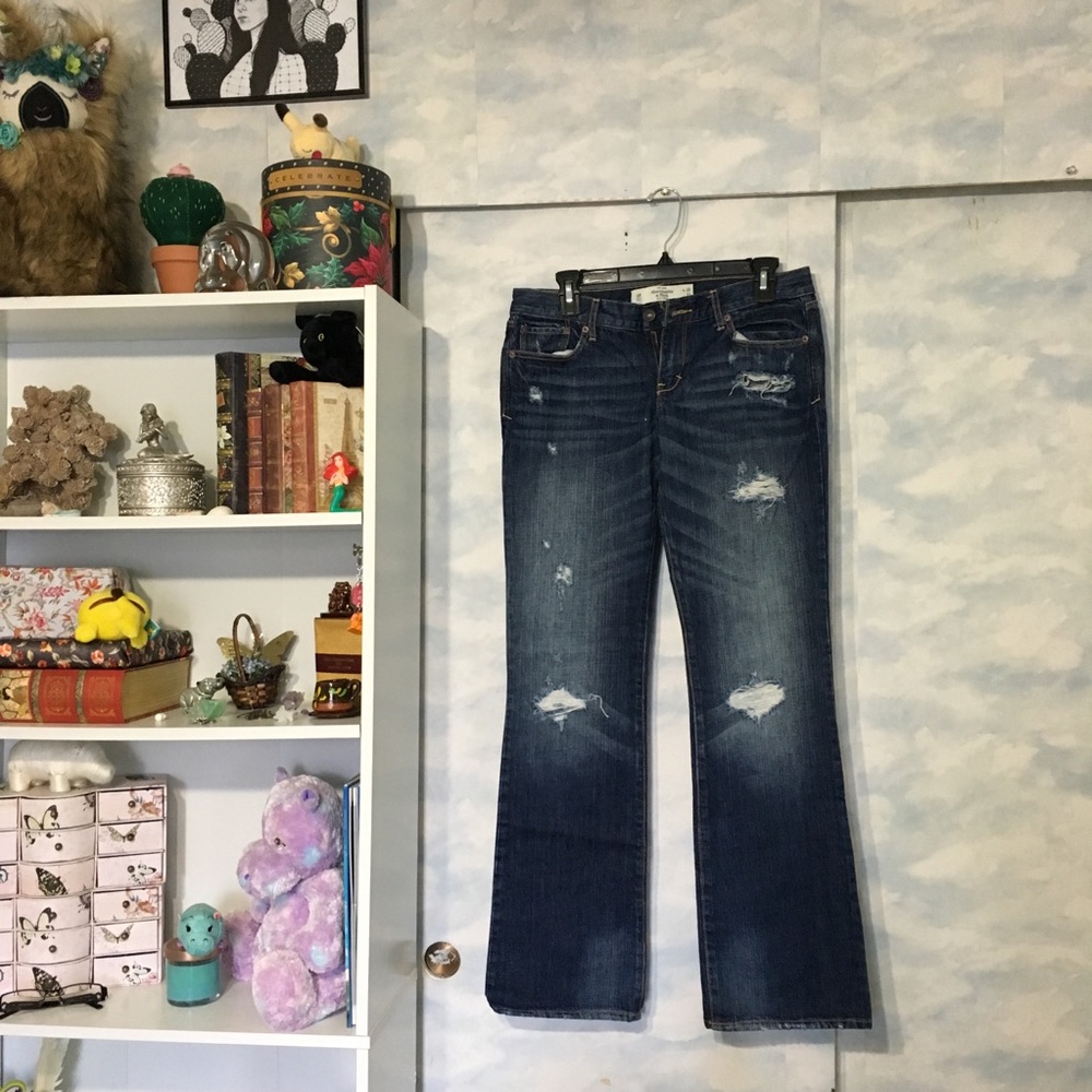 Abercrombie Bootcut Pants Ripped